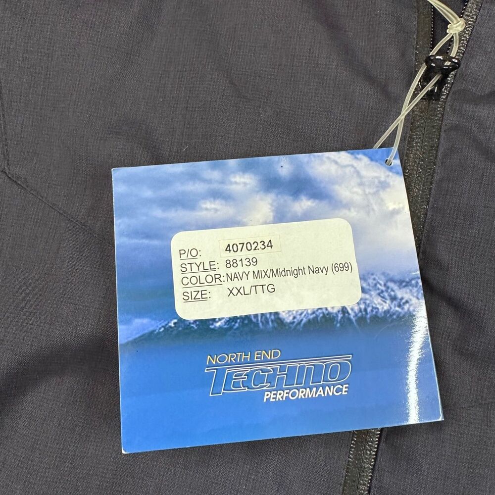 North End Techno Performance Jacket XXL Navy Dalhousie University Hood Coat NWT - Picture 6 of 10
